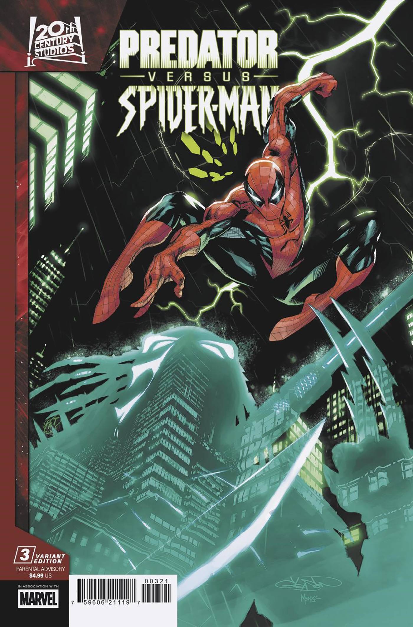 2025 - Predator Vs. Spider-Man #3 Var. B - M - ENG 1