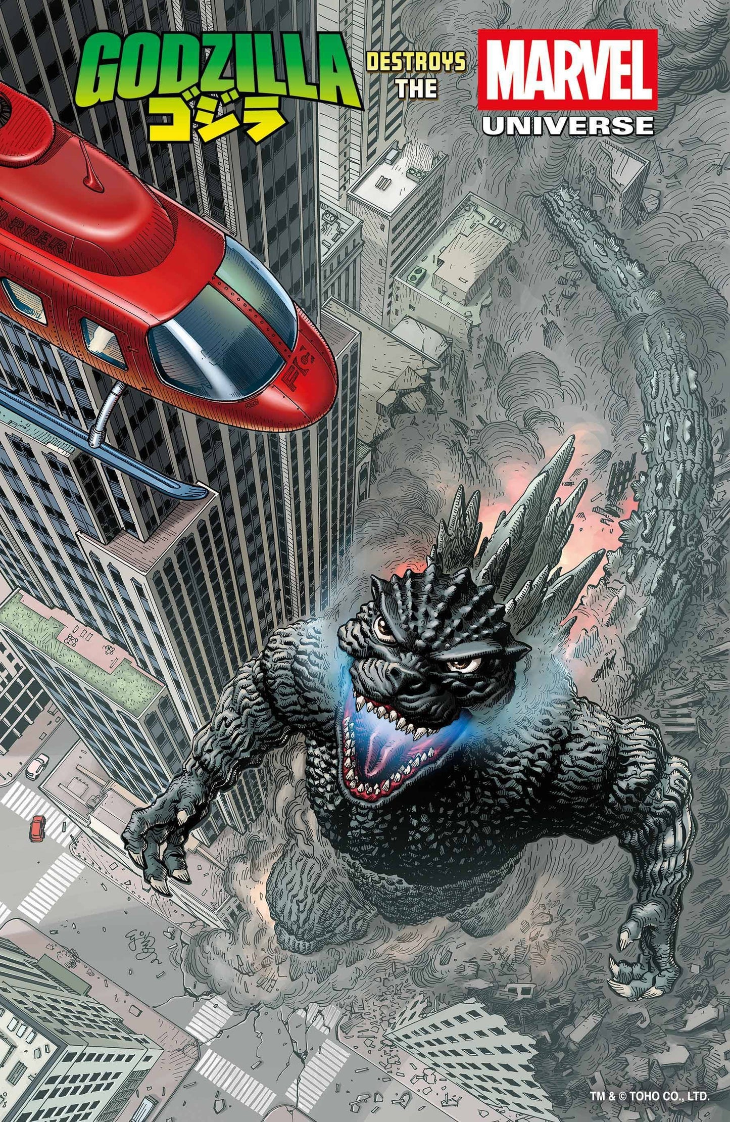2025 - Godzilla Destroys the Marvel Universe #1 Var. C - M - ENG 1