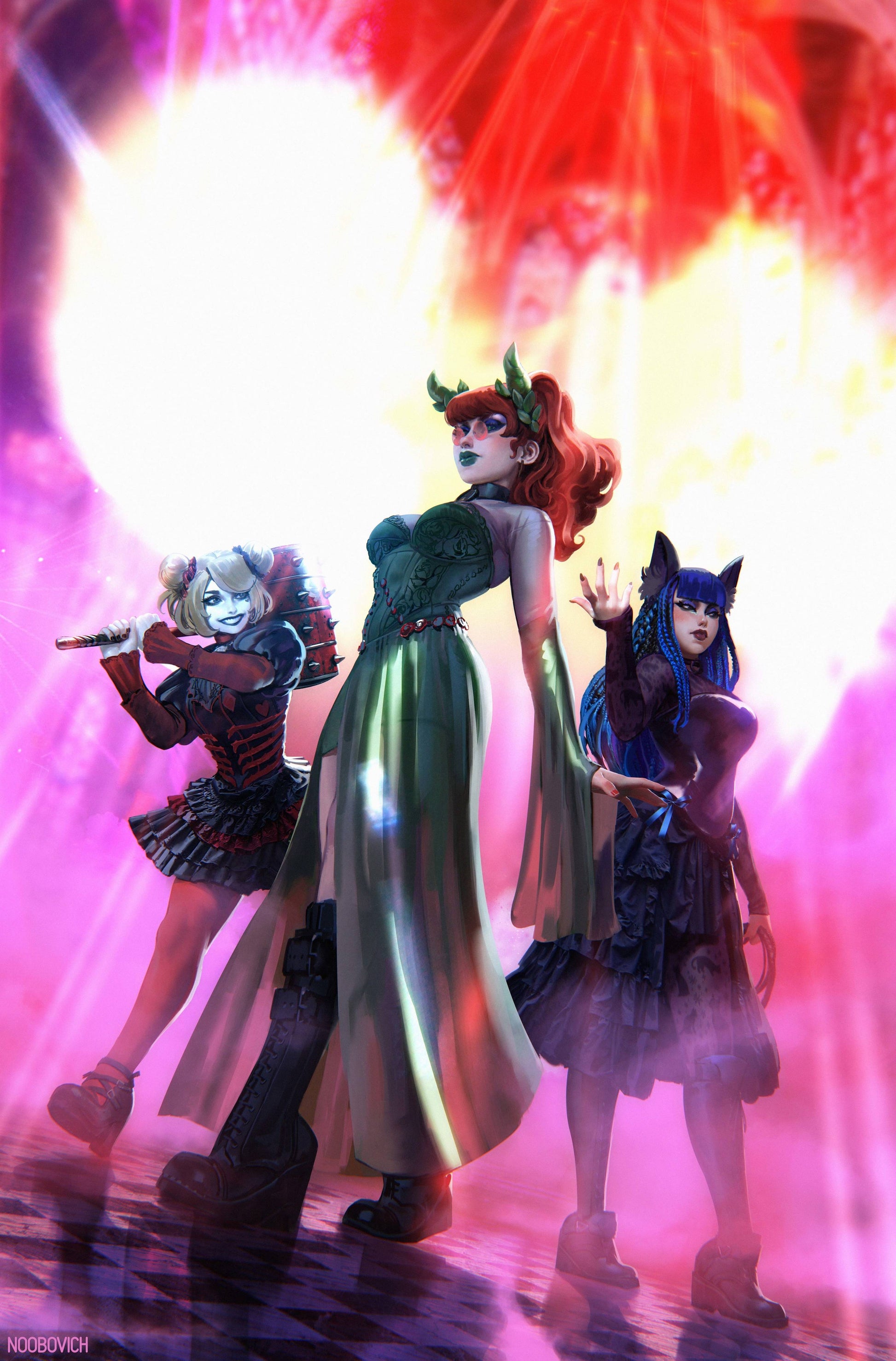 2025 - Gotham City Sirens: Unfit for Orbit #1 Var. B - Part One - M - ENG 1