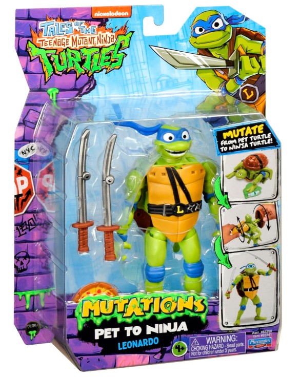 Teenage Mutant Ninja Turtles - Pet to Ninja Figure - Leonardo - M 1