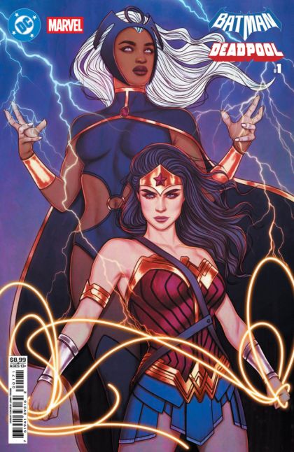 2025 - DC / Marvel: Batman / Deadpool #1 Var. H - The Cosmic Kiss Caper! / A Magician Walks Into a Universe / Sticks & Snikts / Harley & Hulk's Amazin' Saturday!!!! / New Friends in Old Places - M - ENG - PRE-ORDER 1