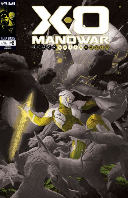 2026 - X-O Manowar Black, White & Gold #2 Var. B - M - ENG - PROMO 1