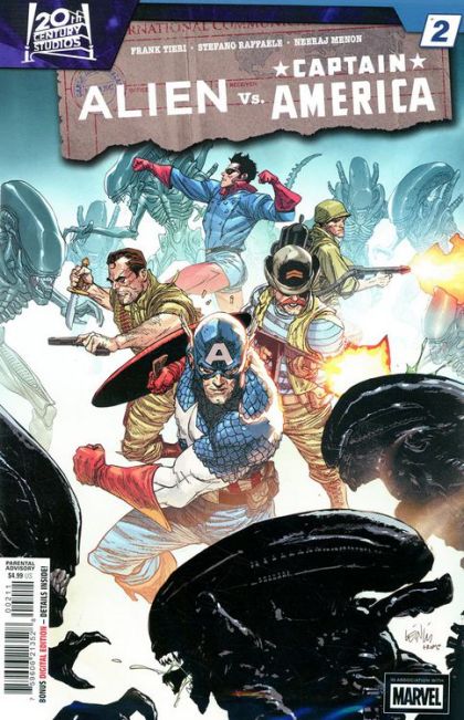 2025 - Alien vs. Captain America #2 Var. A - Operation: Red King, Part Two - M - ENG 1