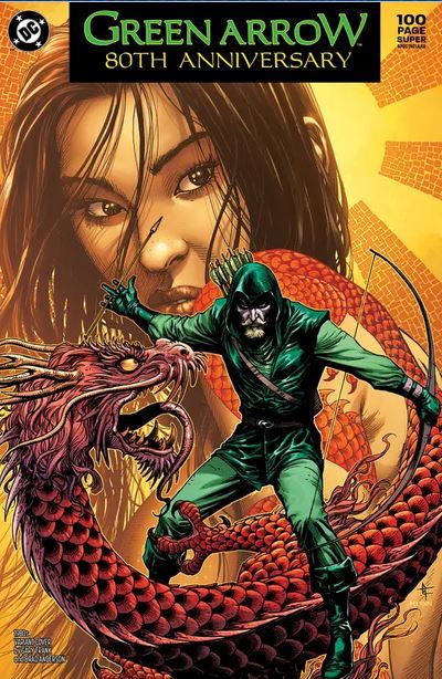 2021 - Green Arrow: 80th Anniversary 100-Page Super Spectacular #1 Var. F - The Disappearing Bandit / Punching Evil / Who Watches The Watchtower? / ...Just The Usual Sort Of Stuff / The Arrow And The Song / One / Green-Man And Autumn-Son / Star City Star / Happy Anniversary / The Sympathy Of The Woods / The Last Green Arrow Story - M - ENG - PRE-ORDER 1