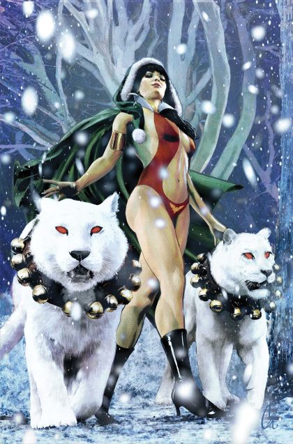 Vampirella Helliday Special 2026 #1 (One-Shot) Cvr E Cat Staggs Metal Premium Cvr - M - ENG - PROMO 1