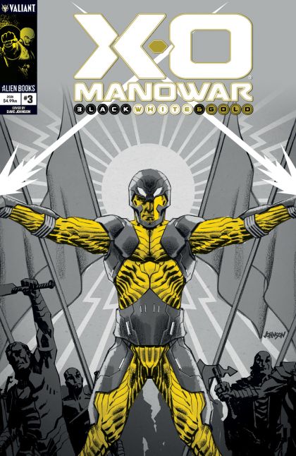 X-O Manowar: Black, White & Gold #3 Cvr B David Johnson Black, White & Gold Var - M - ENG - PROMO 1