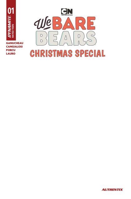 We Bare Bears Christmas Special #1 (One-Shot) Cvr E Blank Authentix - M - ENG - PROMO 1