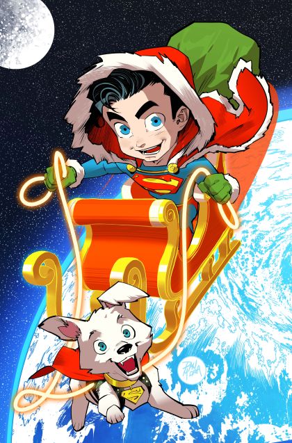 Superman #45 Cvr F Dan Mora Holiday Card Stock Var - M - ENG - PROMO 1