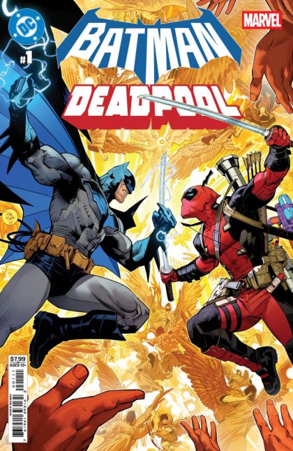 2025 - DC / Marvel: Batman / Deadpool #1 Var. A - The Cosmic Kiss Caper! / A Magician Walks Into a Universe / Sticks & Snikts / Harley & Hulk's Amazin' Saturday!!!! / New Friends in Old Places - M - ENG 74